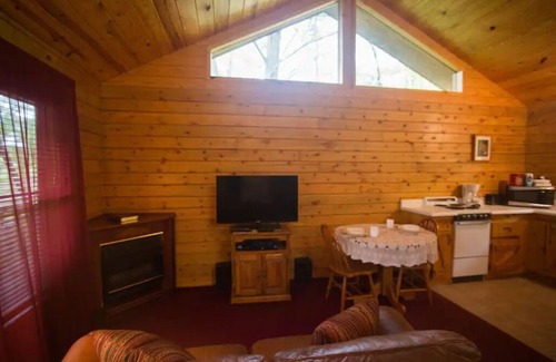 Eureka Springs Cabina | Lujo 1 dormitorio, 1 baño cabina con jacuzzi encaramado en la cima de la montaña