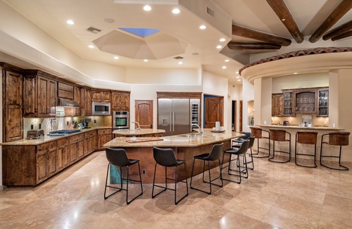Carefree Casa | Tranquil Carefree Estate - Heated Pool, Spa, Gym, Firepit and More!