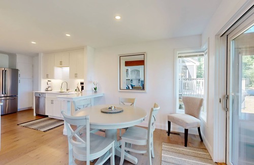 Gilford Casa | Tranquil lakeside retreat with beach access, pool, firepit, & lovely patio views