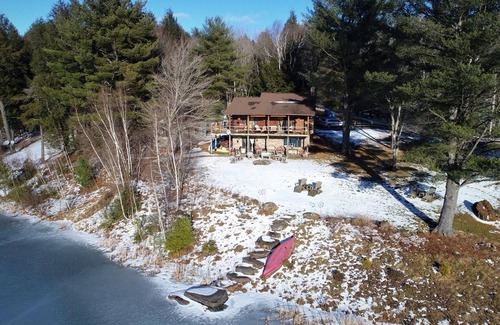 Hunter Cabina | Tranquil Log Cabin on Lake a 10 minutos de Windham & Hunter Mts (se admiten perros)
