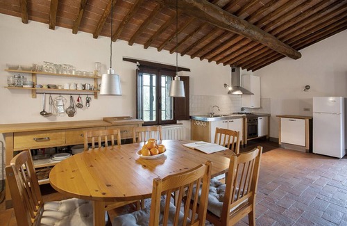 Castelnuovo Berardenga Cabaña | Traumblick in die Toskana vom Landhaus mit Pool auf Hügel zw. Siena u. Florenz