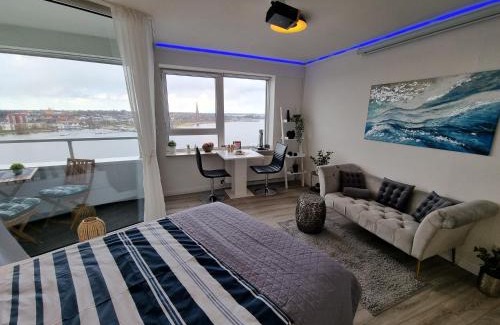 Schleswig Apartamento | Traumblick! Mitten im Wasser, dem Himmel ganz nah!