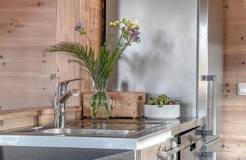 Vogelsang-Warsin Casa | TraumHaff Acogedor chalet costero completamente de madera de alerce con chimenea y sauna Mar Báltico