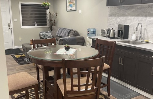 Stony Plain Casa | Tree facing back yard walkout unit at stony plain
