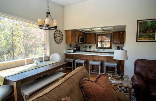 Lake Lure Condominio | Treehouse Serenity, full access to all RB Resort amenities, dog friendly!