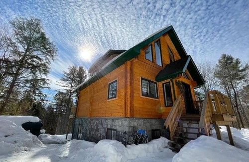 Rosseau Cabaña | Treetop Log Cottage with Outdoor Sauna and Hot Tub
