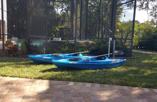 Bonita Springs Cabaña | Treetops Private Cozy Tranquil Cottage / Imperial River w / Dock, vida salvaje, kayaks