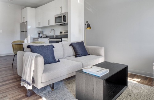 St. Elizabeth's Apartamento | Trendy Brighton 1BR w/ W/D, Gym, near T, Shops + Dining, by Blueground