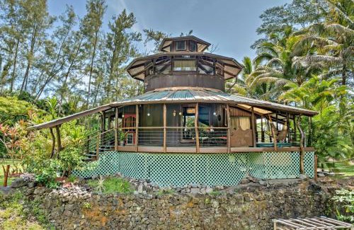 Keaau Casa | Tropical Cabana with Deck, Hot Tub and Lush Scenery!