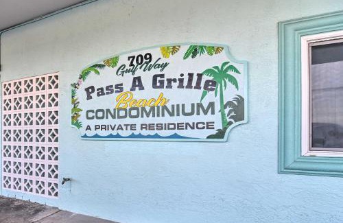 Pass-a-Grille Historic District Apartamento | Tropical Pass-A-Grille Gem with Direct Beach Access!