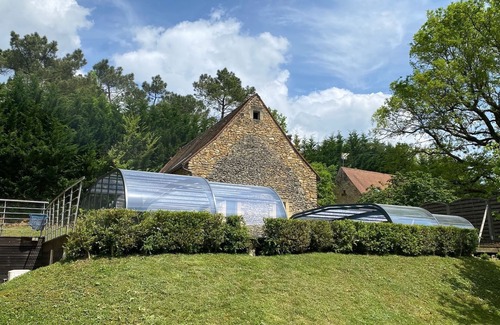 Saint-Amand-de-Coly Cabaña | Gîte-Vista al campo-Familiar-Baño con ducha-Truffière