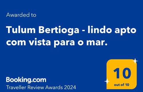 Vila Clais Apartamento | Tulum Bertioga - lindo apto com vista para o mar.