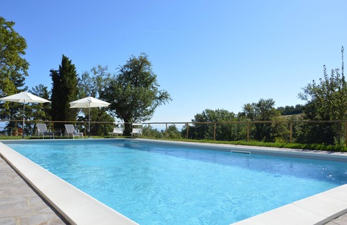 Sarteano Villa | Granja completa cerca de Montepulciano Siena piscina privada val d'orcia