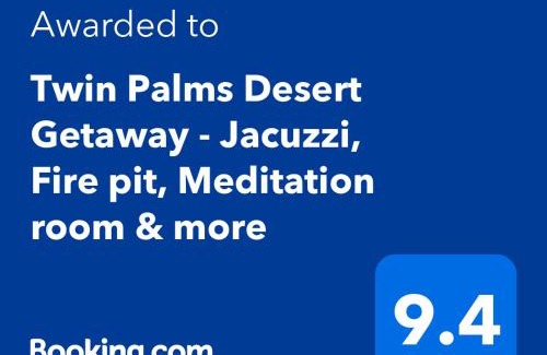 Joshua Tree Casa | Twin Palms Desert Getaway - Jacuzzi, Fire pit, Meditation room & more
