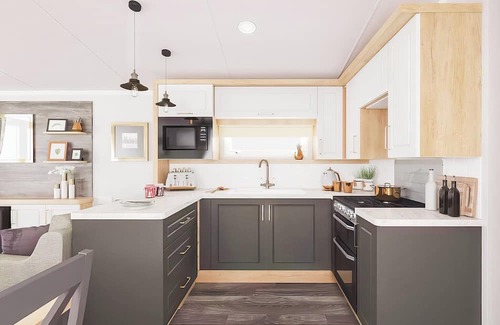 Aberystwyth Casa | Two bedroom caravan, sleeping four people, perfect for relaxing by the coast.
