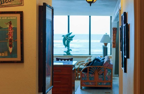 Mokuleia Condominio | Two Bedroom Ocean Front Condo en Waialua. impresionante vista de 180 grados del océano