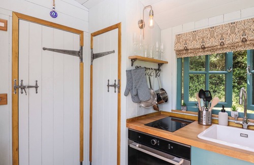 Hittisleigh Cabaña | TWO MOORS SHEPHERDS HUT, pet friendly, with hot tub in Hittisleigh