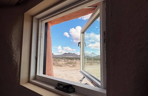 Alpine Cabina | TWO Private Lux Organic Earth Domes - 5 Starry Secluded Acres in Terlingua