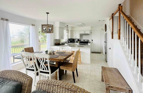 Pointe San Luis Casa | Two-story Gulf view retreat with furnished deck, washer/dryer, central AC