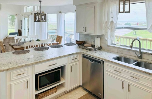 Pointe San Luis Casa | Two-story Gulf view retreat with furnished deck, washer/dryer, central AC