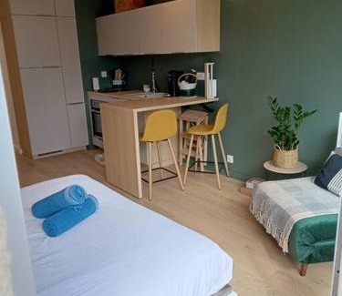 Moulin du Comte Apartamento | Ty Jolie Super Grand Studio avec Parking et Terrasse