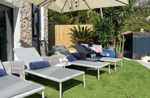Eze Apartamento | Un coin de paradis avec vue Mer et jardin