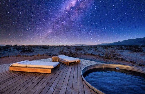 Wonder Valley Cabina | Unique cozy retreat near Joshua Tree Park Pool/ Hot tub