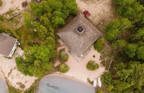 Frankfort Casa | Unique Crystal Lake Front Home - Near Platte River & Pt. Betsie!