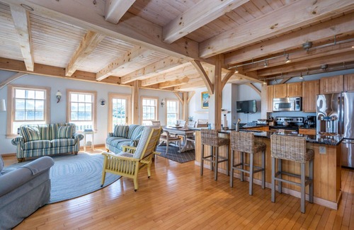 West Hyannisport Casa | Unique oceanfront windmill with breathtaking views of Nantucket Sound.