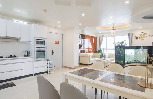 District 5 Apartamento | UNIQUE Penthouse /private POOL/SAUNA FREE, luxurious 4BR@5BED/D1/BUIVIEN/