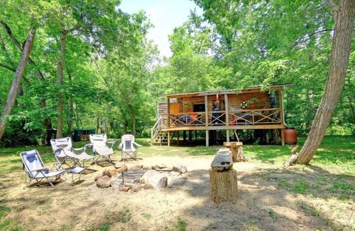 Alexander Cabina | Isla privada ÚNICA *** Refresque la cabaña rústica de Glamping en French Broad River