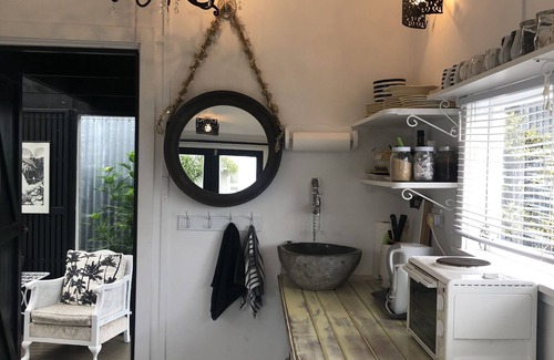 Whitianga Cabaña | Fabuloso pequeño glamping en casa