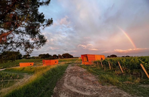 Berson Cabina | Unique & tranquil vineyard cabin getaway