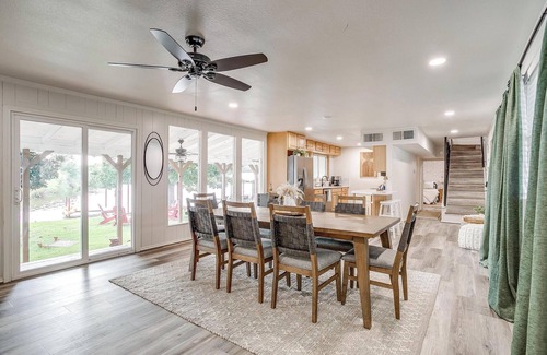Granbury Casa | Updated 4BR Lakefront w/ Hot Tub, Dock & Fire Pit