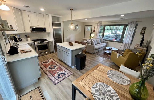 Charleston Casa | Updated Brick Charmer under the Oaks