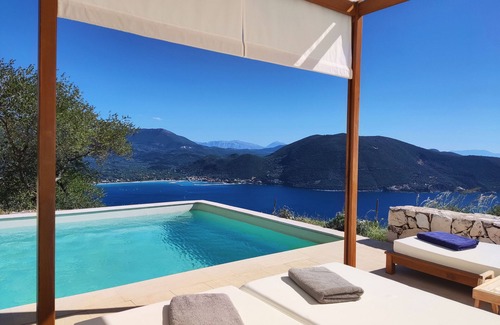 Evgiros Villa | Boutique, villa privada FOS, piscina privada, impresionantes vistas al mar, cerca de las playas