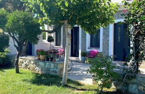 Karystos Casa | Urban Oasis: Stone House with pool & garden
