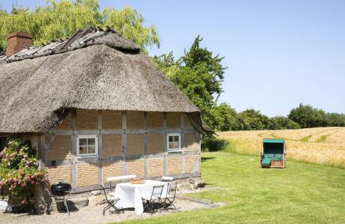 Pommerby Casa | Urgemütliche Reetdachkate mit großem Kamin und Sauna
