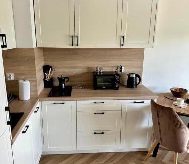 Augustow Apartamento | Urokliwy Apartament z dużym tarasem i widokiem na Jezioro Białe