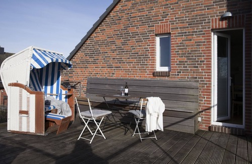 Friedrichskoog-Spitze Apartamento | Vacation apartment near the beach with spacious roof terrace