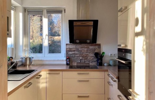 Sankt Englmar Apartamento | Vacation apartment with south-facing balcony-terrace and open-plan living area
