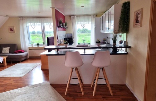 Wesel Condominio | Vacation apartment Am Damm with a direct view of the Rhine DTV 4 stars