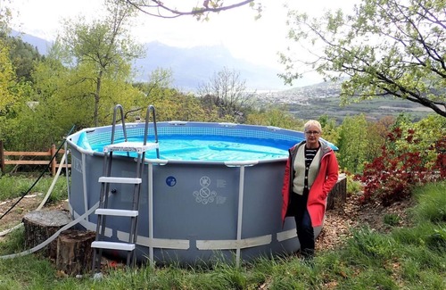 Saint-Andre-d'Embrun Casa | Casa de vacaciones "Embrun 7 Pièces, 12 couchages" con vistas a la montaña y con piscina privada