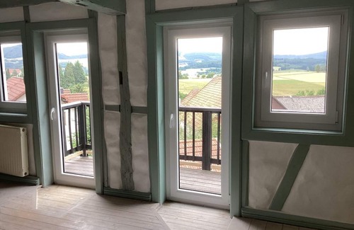 Gersfeld Casa | Vacation home Rhönmantisch - country life and tranquillity - vacation home, shower and bath, WC,