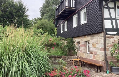Gersfeld Casa | Vacation home Rhönmantisch - country life and tranquillity - vacation home, shower and bath, WC,