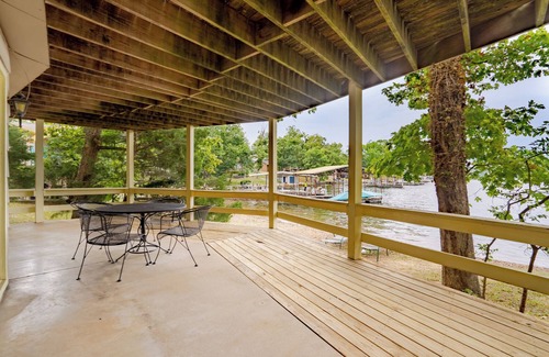 Lake of the Ozarks Casa | Vacation Home right outside your door, close to boat rentals, dock with lily pad.