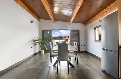 Santa Maria de Guía de Gran Canaria Casa | Casa de vacaciones 'Vv El Mirador' con vistas al mar, Wi-Fi y aire acondicionado