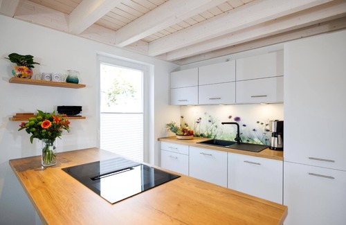Nordhorn Casa | Vacation home with sauna, whirlpool, loft net, cooking island and gas fireplace