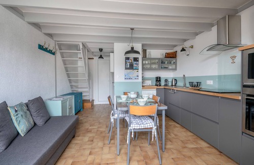 Saint-Gildas-de-Rhuys Chalet De Esquí | Casa en Saint Gildas de Rhuys para 4 - Piscina