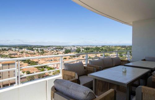 Valras-Plage Apartamento | Valras-Loc Panarea Duplex avec vue mer, spa